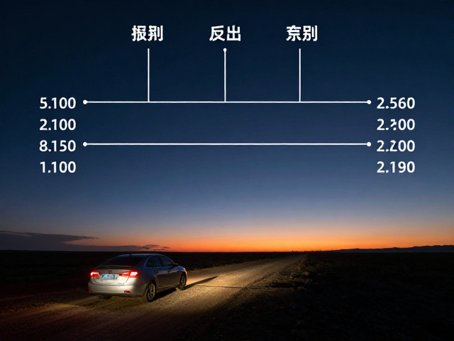 深夜荒原驾车,日落时间与反光材料识别距离计算指南