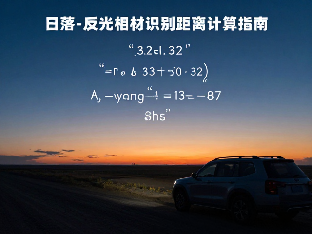 深夜荒原驾车,日落时间与反光材料识别距离计算指南