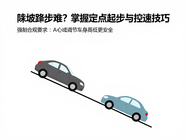 陡坡起步难？掌握定点起步与控速技巧，调节车身高低更安全