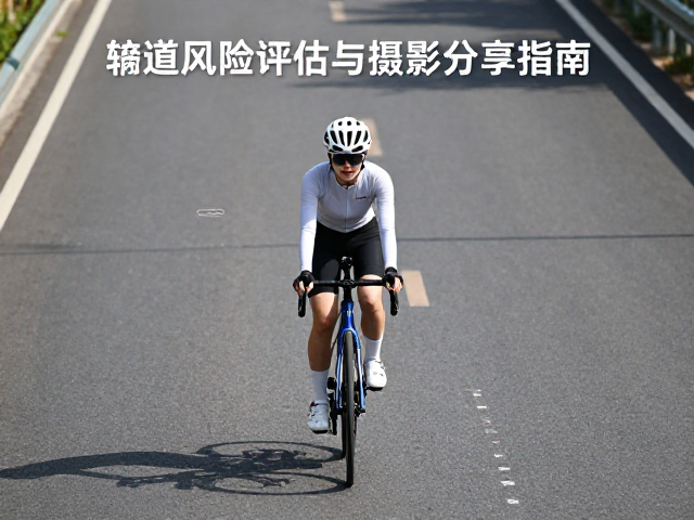 女生平缓骑行，道路风险评估与摄影分享指南