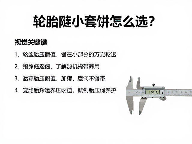 轮胎修补套件怎么选？结合链条卡尺与胎压阈值，教你精准养护