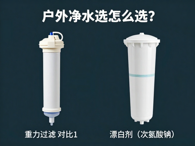 户外净水滤芯怎么选？重力过滤对比漂白剂(次氯酸钠)的优劣