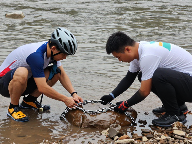 河滩涉水路线，湿滑岩石上的链条润滑与骑行安全指南
