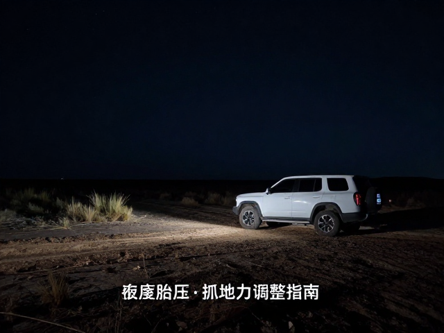 深夜荒原自驾,高难度地形夜间操控与胎压抓地力调整指南