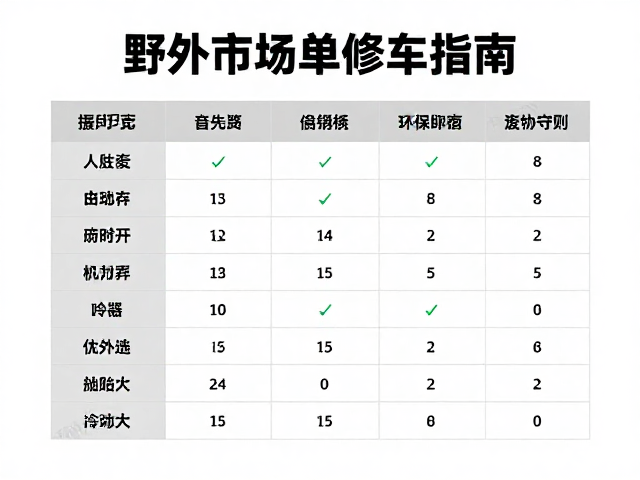 野外简易修车指南,工具损耗统计与废弃物带走环保守则
