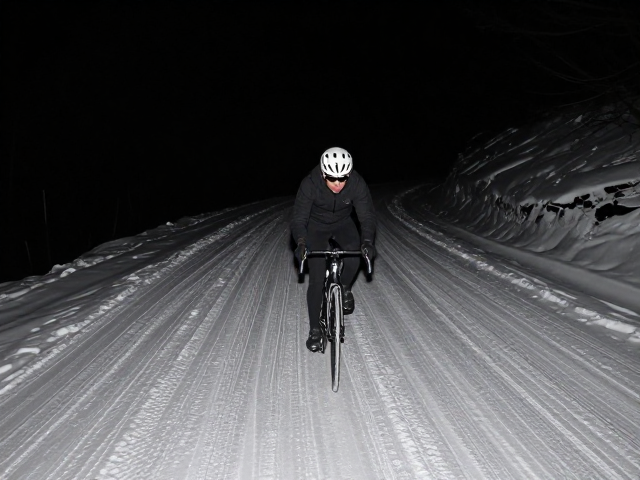夜间冰雪山路骑行，预判性动力输出技巧与安全模拟指南