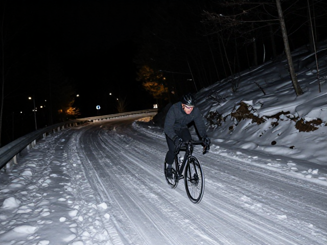 夜间冰雪山路骑行,预判性动力输出技巧与安全模拟指南