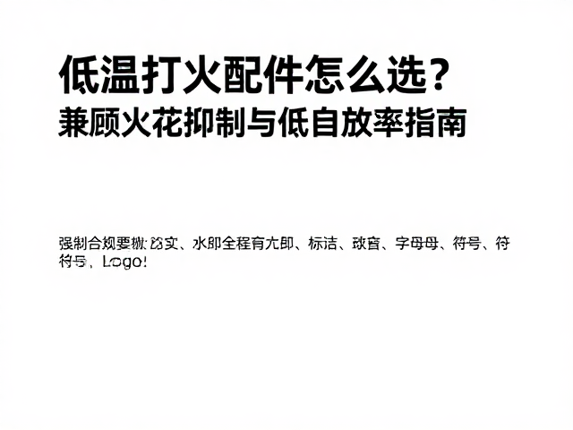 低温打火配件怎么选?兼顾火花抑制与低自放电率指南