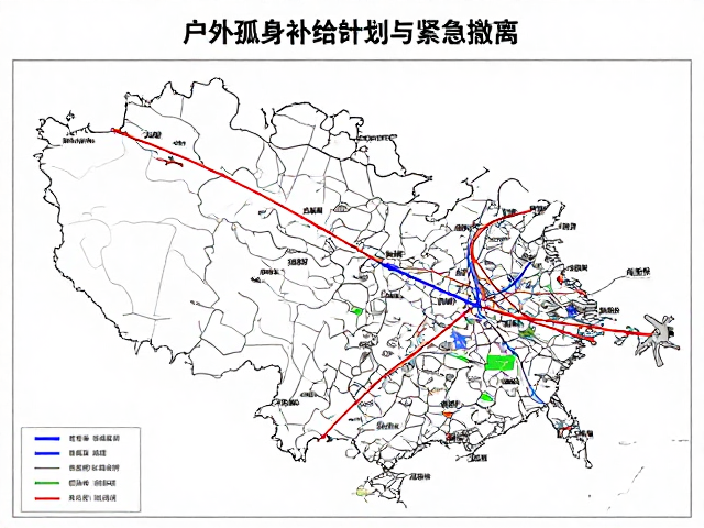 户外孤身补给规划与紧急撤离路径,纸质地图备份全攻略