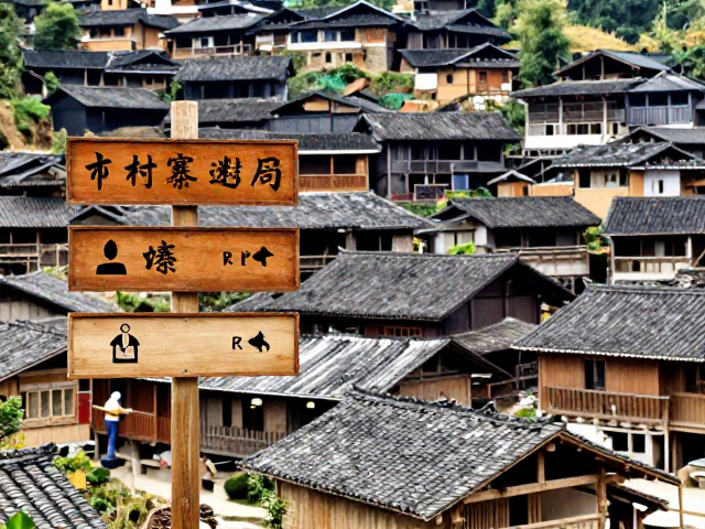 村寨风貌留存与路标标识，向导车夫指引下的深度旅行攻略