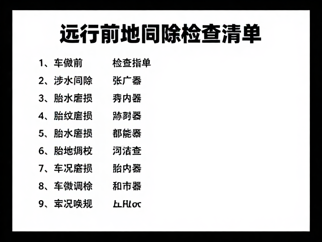 远行前必查，涉水离地间隙、胎纹磨损与车况调试指南
