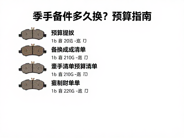 刹车片多久换？季节性建议与备件清单预算指南