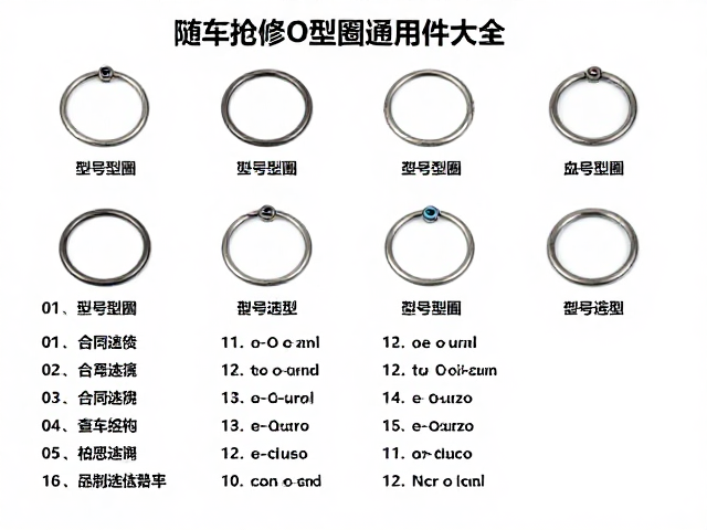 随车抢修O型圈通用件大全，型号对照与快速选型指南