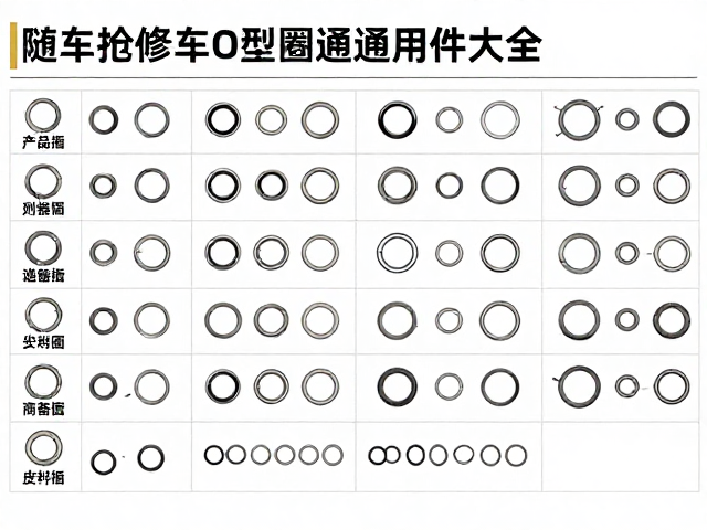 随车抢修O型圈通用件大全，型号对照与快速选型指南