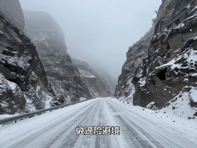 横断山峡谷线突遇冰雪路面？云雾秘境自驾避险指南