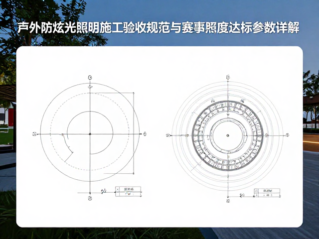 室外防眩光照明施工验收规范与赛事照度达标参数详解
