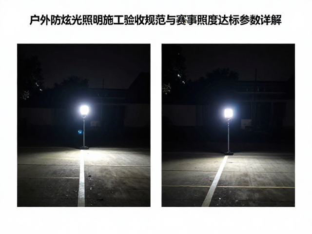 照度均匀度与峰值照度的现场检测与达标判定