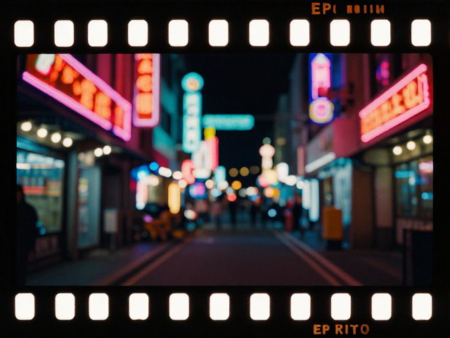 霓虹夜景的色调特性解析