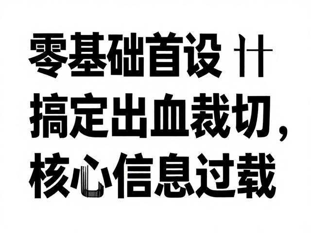 零基础自学设计,搞定出血裁切,拒绝信息过载,让排版重点突出