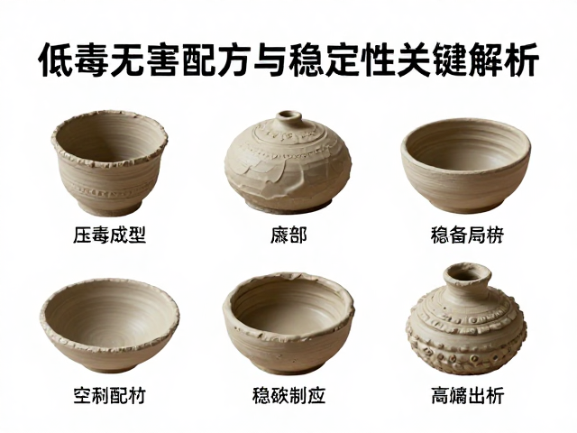 压坯成型泥料教学，低毒无害配方与稳定性关键解析