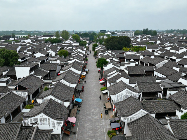 古镇串联路线,历史驿站广角风光构图,拍出大片感