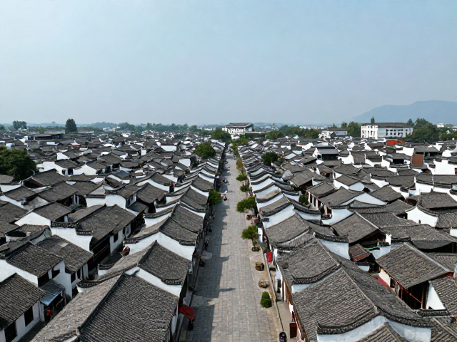 古镇串联路线,历史驿站广角风光构图,拍出大片感