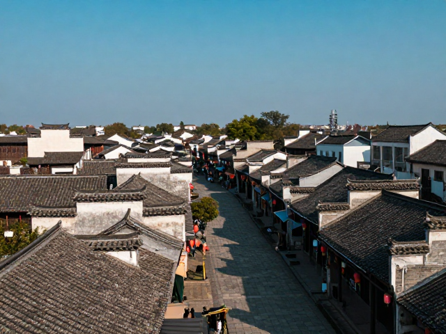 古镇串联路线,历史驿站广角风光构图,拍出大片感