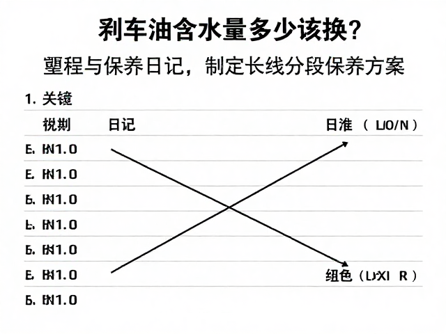 刹车油含水量多少该换？结合里程与保养日记，制定长线分段保养方案