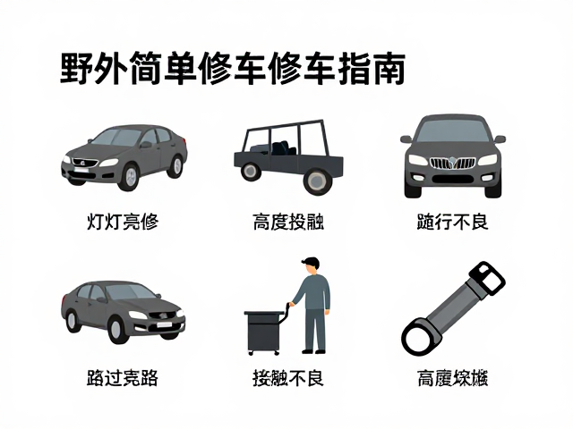 野外简易修车指南，灯光亮度调试与维修步骤留存攻略