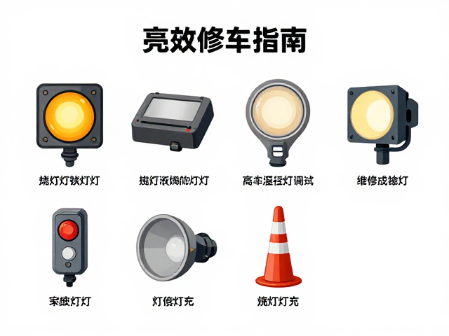 野外简易修车指南，灯光亮度调试与维修步骤留存攻略