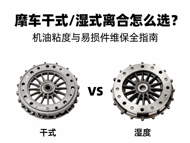 摩托车干式/湿式离合怎么选?机油粘度与易损件维保全指南