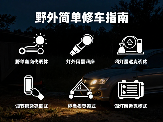 野外简易修车指南，灯光亮度调试与维修步骤留存攻略