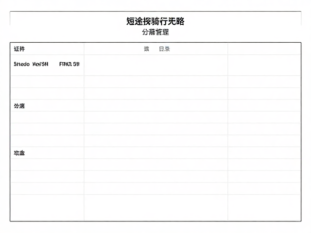 短途探险骑行攻略，管理财务证件与记录里程日志