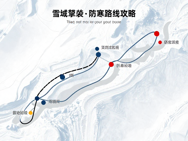 雪域攀升路线规划，雪地冰面控车技巧与防寒防晒攻略