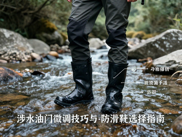 溪流河谷穿行攻略，涉水油门微调技巧与防滑靴选择指南