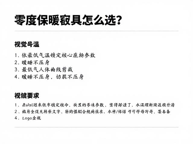 零度保暖寝具怎么选？依最低气温，人体曲线剪裁，暖睡不压身