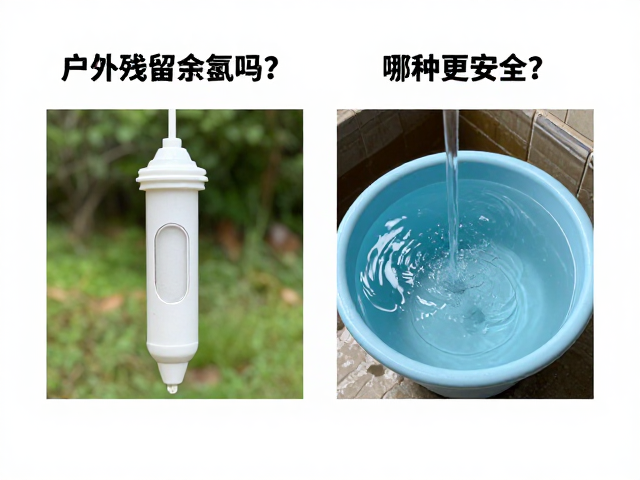 户外净水滤芯会残留余氯吗?对比化学消毒,哪种更安全?
