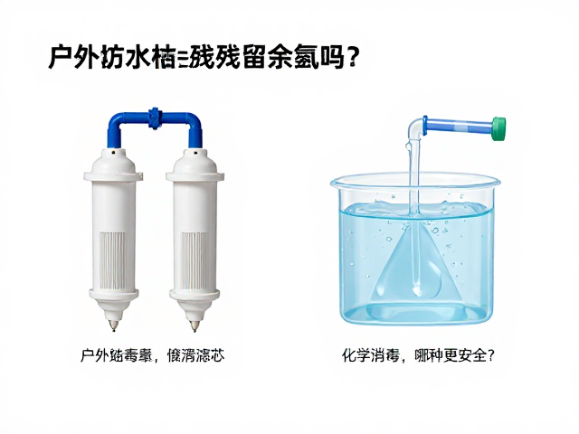 户外净水滤芯会残留余氯吗?对比化学消毒,哪种更安全?