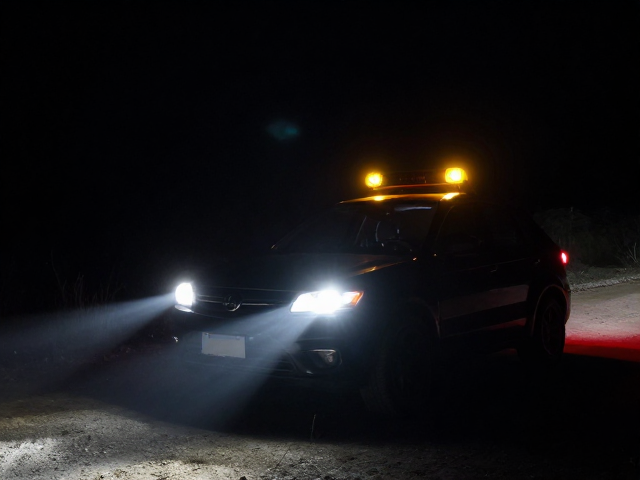 夜行徒步神器,车载大灯与警示尾灯,野外安全照明指南