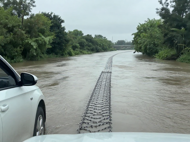 江河沿岸自驾遇涉水路？防滑链胎纹与刹车检查全攻略
