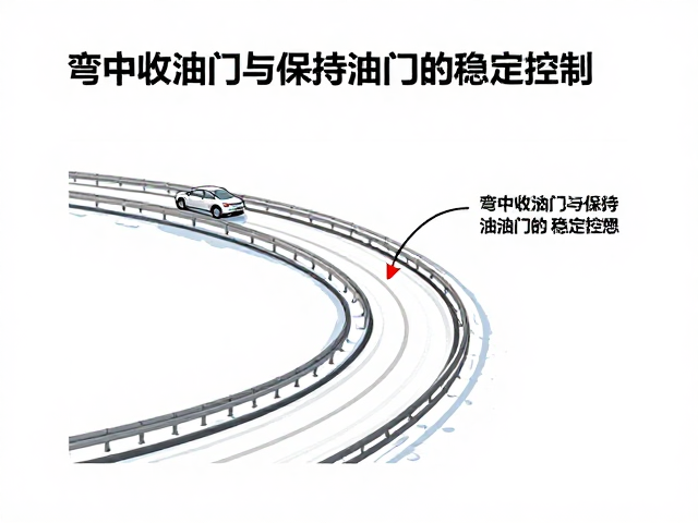 寒区雪地控车技巧,弯中收油门与保持油门的稳定控制