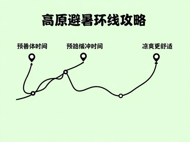 高原避暑环线攻略，预留缓冲时间，夜间凉爽更舒适