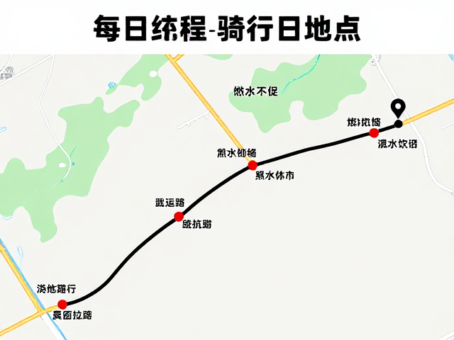 每日骑行里程与行程规划，避开燃油饮水不足风险