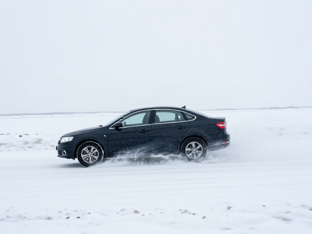 寒区雪地控车技巧,避免急刹推头,保持冷静稳方向不翻车