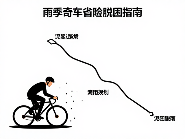 雨季单车遇险自救，主备用路线规划与泥泞脱困指南