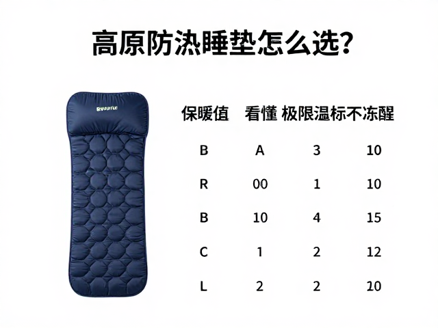 高原防潮睡垫怎么选?搭配评估总保暖值,看懂极限温标不冻醒