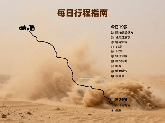 穿越沙尘暴，每日行程排布与灯光电瓶状态确认指南