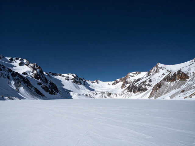 冬季高山湖泊冰雪封山,深邃夜空下的绝美取景指南
