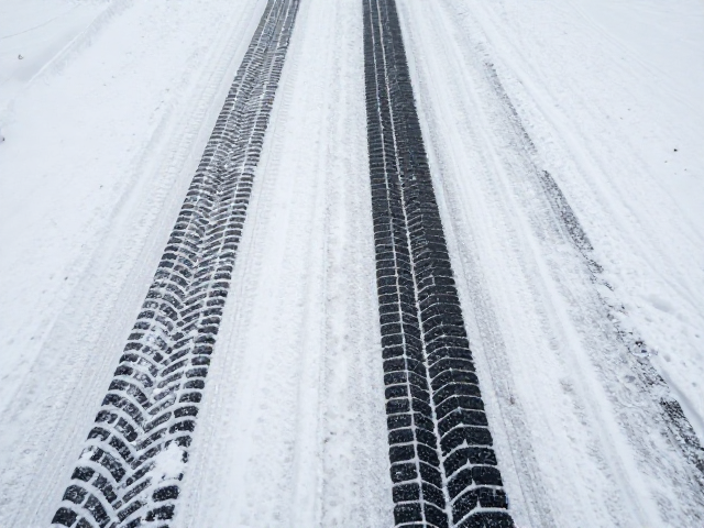 冬季半热熔胎或钉胎应对积雪路面防滑，预判性动力输出保安全