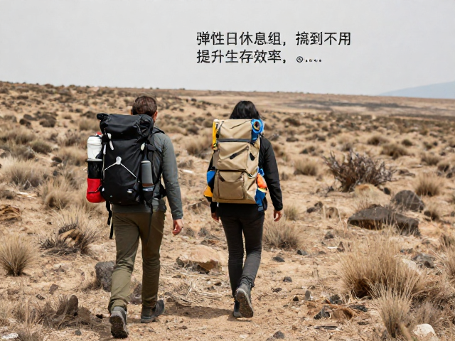 二人荒野穿行攻略，设定弹性休息点，巧用共用工具组提升生存效率